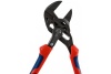 Переставные клещи - гаечный ключ KNIPEX 40 мм, 1 1/2, L-180 мм, серые, 2-к ручки KN-8602180