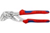 Переставные клещи-ключ Knipex 40 мм (1 1/2"), длина 180 мм, хром, 2К ручки, KN-8605180SB