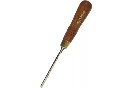 Набор из 4 плоских стамесок с ручкой NAREX WOOD LINE PLUS 6, 12, 20, 26 мм 863201