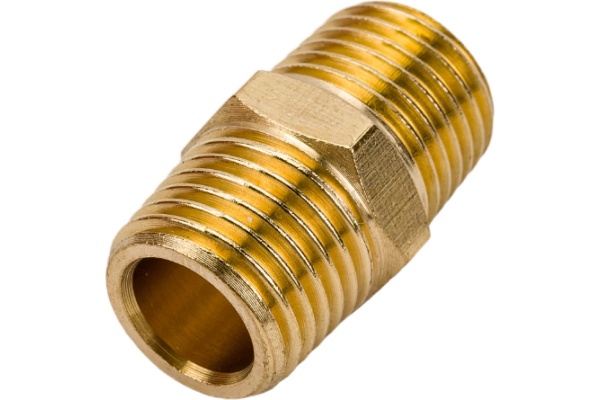 Соединитель резьбовой наружная резьба 1/4х1/4 ROCKFORCE RF-MM04/04