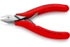 Бокорезы для электроники KNIPEX острая головка, 115 мм, обливные ручки KN-7741115