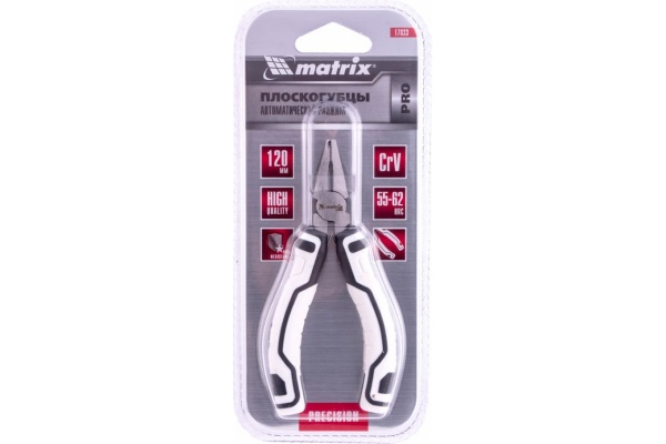 Плоскогубцы MATRIX Mini PRO 120 мм, авторазжим 17833