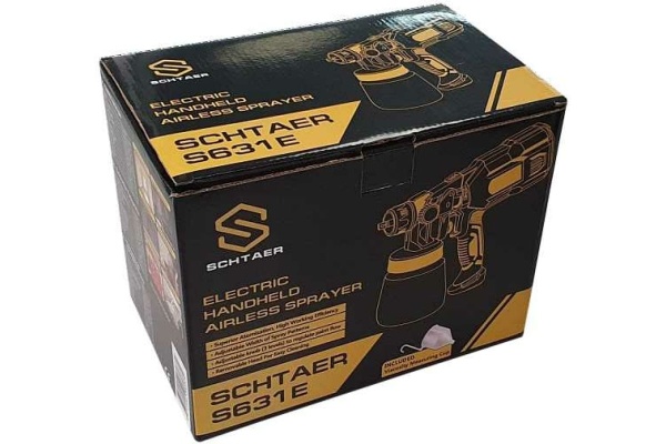 Электрический окрасочной пистолет SCHTAER 220V/50Hz, 550W, сопло 1.8 S631E-18