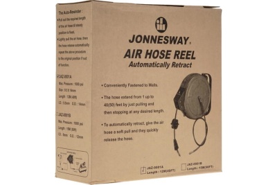 Пневматический шланг на автокатушке Jonnesway JAZ-0001A 12 м 49046