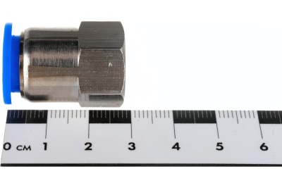 Фитинг металлический 12 мм - внутренняя резьба 1/4" Pegas pneumatic 5213