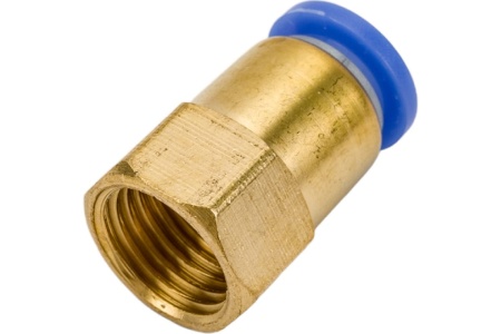 Фитинг металлический 8 мм - внутренняя резьба 1/4" Pegas pneumatic 5204