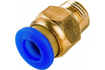 Фитинг металлический 6 мм - наружная резьба 1/8" Pegas pneumatic 5211