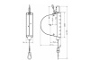 Балансир с тросом 2-5 кг, 3 м Bosch 0607950954