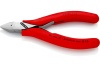 Бокорезы для электроники KNIPEX острая головка, 115 мм, обливные ручки KN-7741115