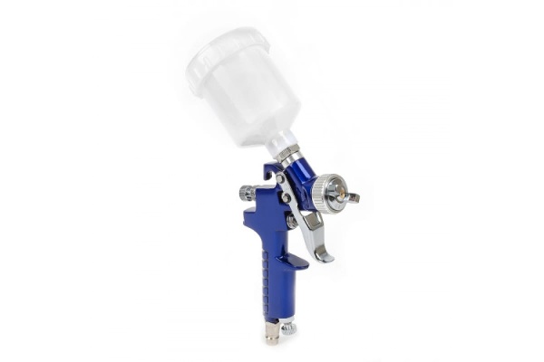 Пневматический краскопульт INTERTOOL MINI, форсунка 0.8 мм, бачок 125 мл, PT-0101
