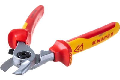 Кабелерез KNIPEX VDE, пружина, рез: кабель 15 мм, 50 мм, AWG 10, L-165 мм KN-9526165SB