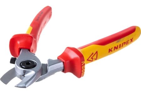 Кабелерез KNIPEX VDE, пружина, рез: кабель 15 мм, 50 мм, AWG 10, L-165 мм KN-9526165SB