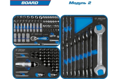 Набор инструментов KING TONY BOARD в чёрной тележке, 325 предметов 9G35-325MRV