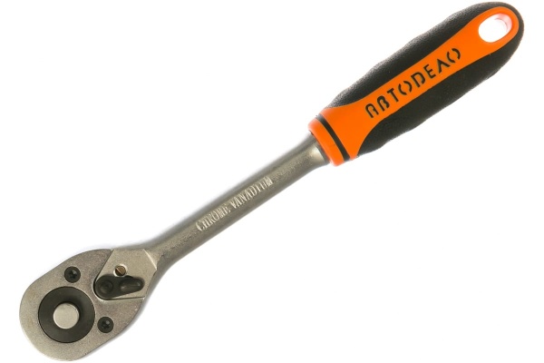 Трещотка с квадратом 1/2L=250mm, 8град АвтоDело 39728 13195