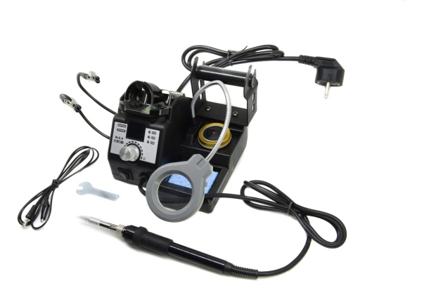 Паяльник W.E.P 926 LED-IV 60W с лупой и держателем плат М7752078