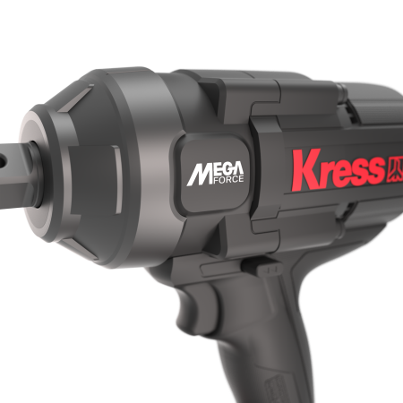 Гайковерт аккумуляторный бесщеточный KRESS KU35.91, 20В, 3/4", 1700 Нм, без АКБ и ЗУ, кейс