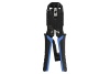 Инструмент ExeGate EX-T2008R для обжима RJ-45, RJ-11, 12, с храповым механизмом, прямой ход обжимки 293155