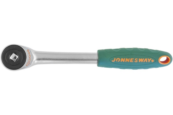 Трещотка Jonnesway ротационная, со сквозным приводом 1/4" DR, 60 зубца, 180 мм 46297
