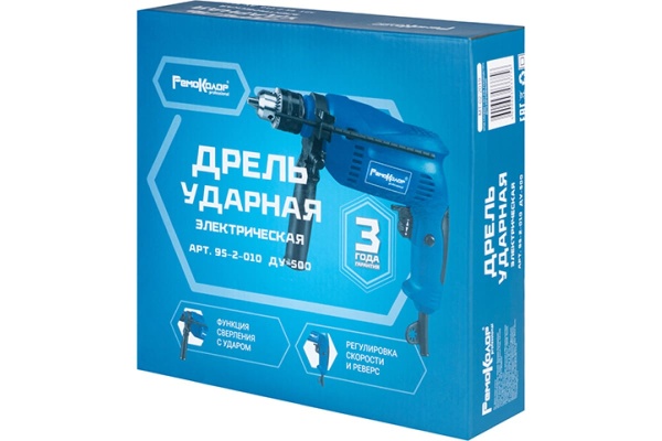 Ударная электрическая дрель РемоКолор ДУ-500 95-2-010