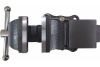 Слесарные тиски GRIFF 75 мм, серия PRO, поворотные, стальные, с наковальней 5кг g164022
