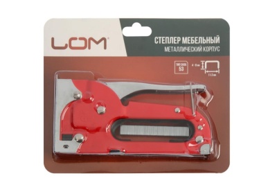 Мебельный степлер LOM металлический корпус, тип скоб 53, 4 - 8 мм 1300844