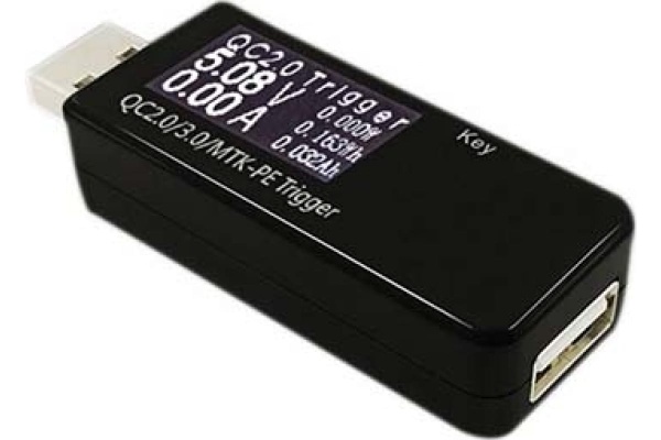 Цифровой тестер USB Espada J7-t, 3-30В, 0-5А (черный) 41723