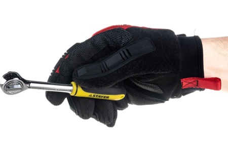 Трещотка STAYER PROFI для торцевых головок, Cr-V, 1/4" 27785-1/4