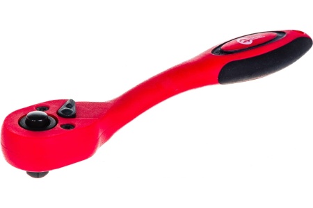 Рукоятка с храповым механизмом INTERTOOL на 72 зуба 1/4 изогнутая Cr-v, Professional HT-2107