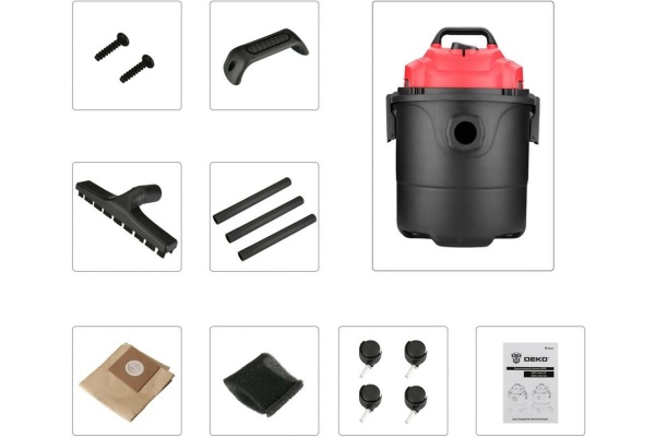 Промышленный пылесос DEKO DKVC-1400-15P 015-0033