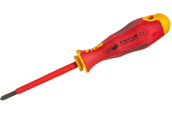 Диэлектрическая крестовая отвертка Felo Ergonic +/- H 1X 80 41610290