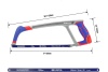Ножовка по металлу WORKPRO алюминиевая сверхпрочная 300mm 24TPI WP215027