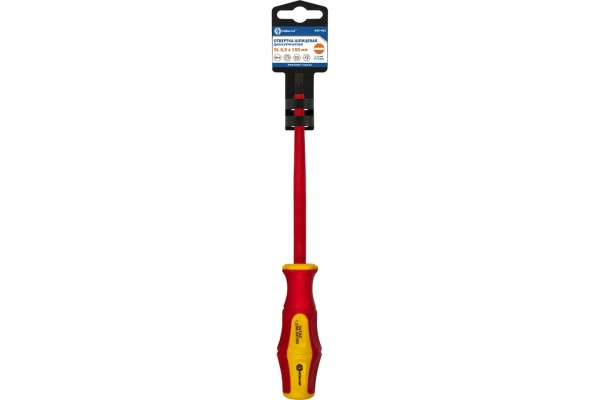 Отвертка диэлектрическая Ultra Grip SL 6,5 х 150 мм CR-V КОБАЛЬТ 646-461