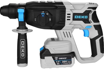 Аккумуляторный перфоратор DEKO DKCH20FU-Li, 20В, 1x5.0Ач 063-4418