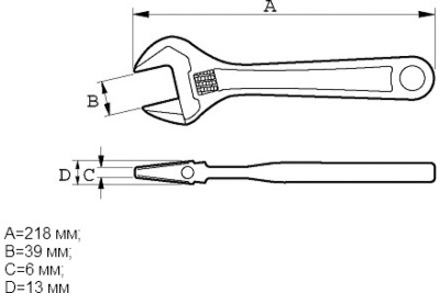 Разводной ключ Bahco 9031 P