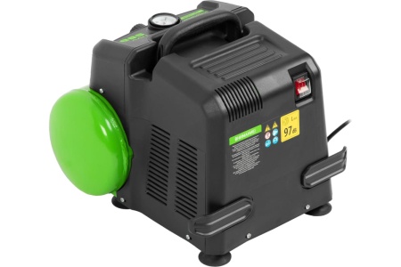 Воздушный безмаслянный компрессор СИБРТЕХ BL 1100/6 1100Вт, ресивер 6 литров, 180 л/мин 58059