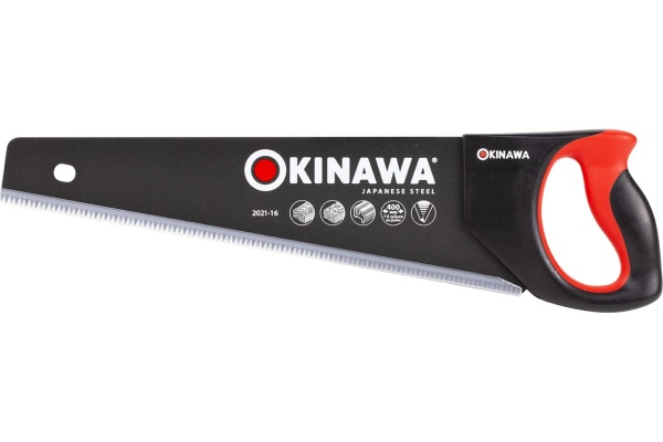 Ножовка по дереву ЦЕНТРОИНСТРУМЕНТ OKINAWA с antistick покрытием 400мм 2021-16