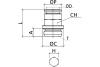 Фитинг 10 мм с наружной металлической резьбой G1/2" CDC Pneumatics CBPC 10G04