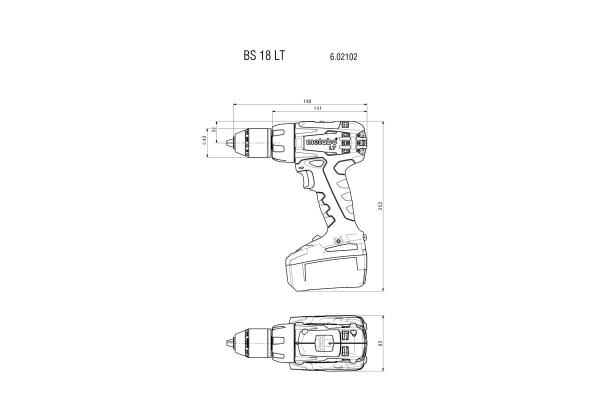Аккумуляторный винтоверт Metabo BS 18 LT 602102820