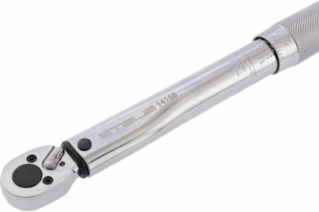 Динамометрический ключ 5-24 Нм, 1/4", CrV, хромированный STELS 14158