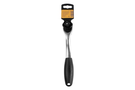 Вороток с трещоткой TUNDRA квадрат 1/2", изогнутая рукоятка, 72 зуба, CrV 1799956