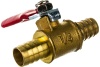 Шаровой кран Pegas pneumatic латунь, елочка, под шланг, 10x10 мм 4412
