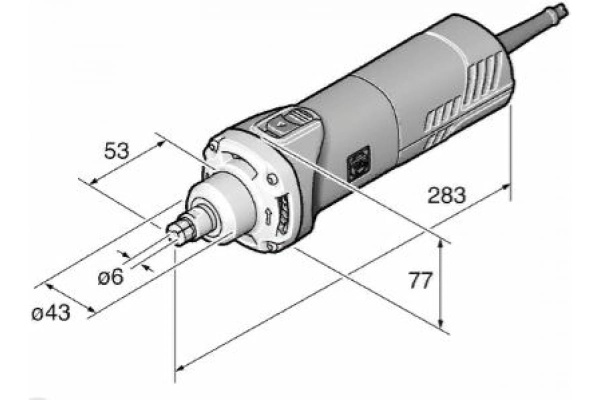 Прямошлифовальный инструмент Fein GSZ 8-280 PE 72231760000