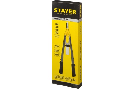 Усиленный двуручный заклепочник STAYER Professional Hercules-64 3.2 - 6.4 мм 3106_z01