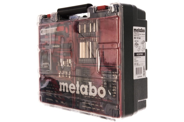 Аккумуляторный винтоверт Metabo BS 18 с набором оснастки 602207880