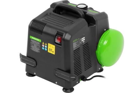 Воздушный безмаслянный компрессор СИБРТЕХ BL 1100/6 1100Вт, ресивер 6 литров, 180 л/мин 58059