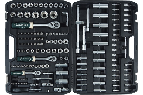Набор инструмента ROCKFORCE 1/4",3,8",1/2" DR 6-гранный 4-32мм 172пр. RF-41723-5