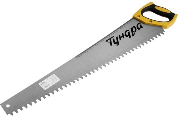 Ножовка по газобетону TUNDRA, 650 мм, шаг 16 мм, полимерное покрытие, закаленная сталь 7447120