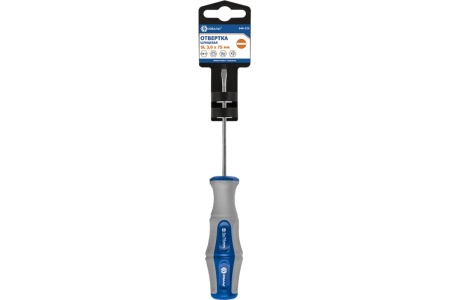 Отвёртка Ultra Grip SL 3 х 75 мм CR-V КОБАЛЬТ 646-225