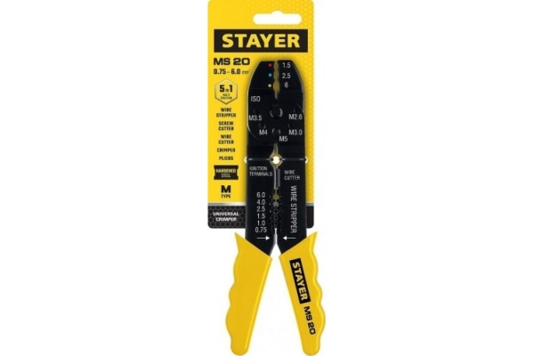 Многофункциональный стриппер Stayer MS-20 0.75 - 6 мм2  2265-21_z01