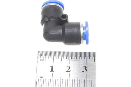 Фитинг угловой для пластиковых трубок (8 мм) ROCKFORCE RF-SPV08